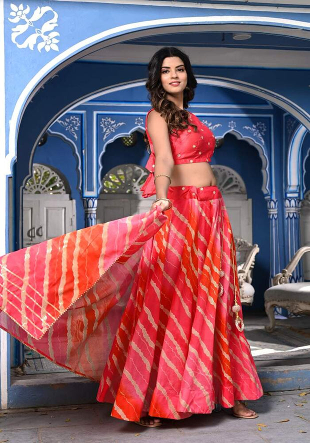 Shyla Peach Lehenga Set 122-PCH