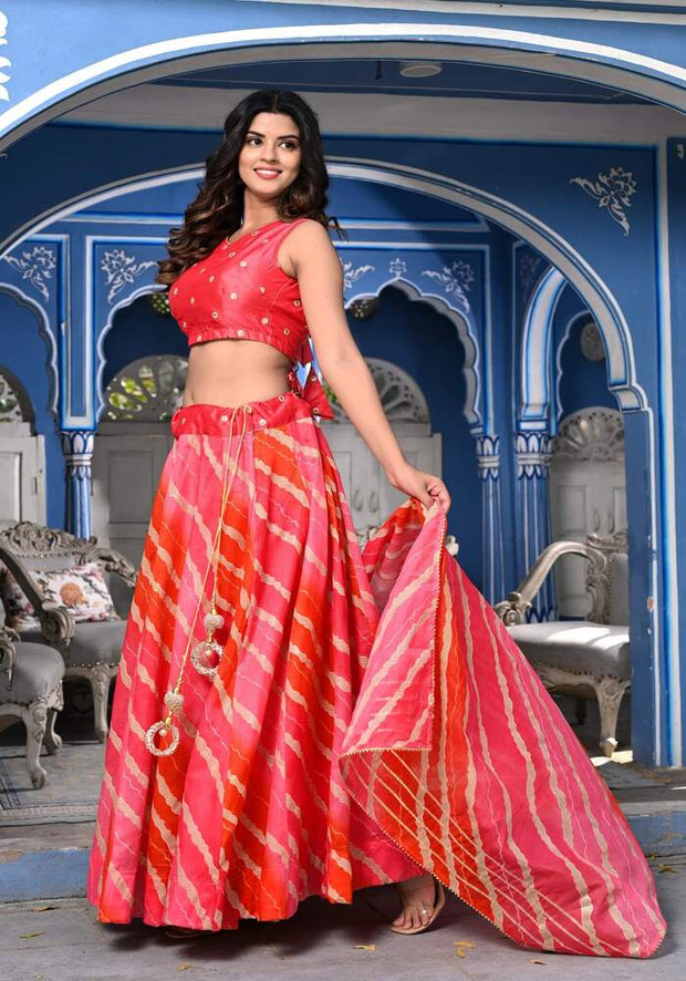 Shyla Peach Lehenga Set 122-PCH